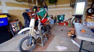 KLX110 PIT BIKE BUILD  143cc BIG BORE KIT  PART 4 [upl. by Nylde]