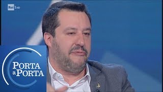 Quota 100 e legge Fornero lopinione del ministro Salvini  Porta a porta 31012019 [upl. by Scevor]