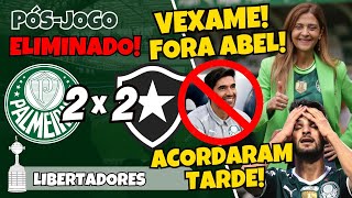 PÓSJOGO  PALMEIRAS 2X2 BOTAFOGO  LIBERTADORES 2024  COLETIVA ABEL FERREIRA  AO VIVO [upl. by Ellennahc]