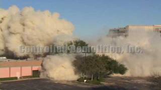 Meadows Inn Implosion  Controlled Demolition Inc [upl. by Far821]