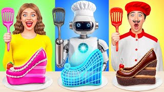 Me vs Grandma Cooking Challenge with a Robot  Epic Food Battle by Multi DO Smile [upl. by Nylaroc672]