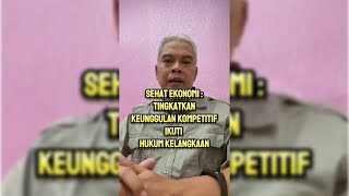 SEHAT EKONOMI TINGKATKAN KEUNGGULAN KOMPETITIF IKUTI HUKUM KELANGKAAN [upl. by Euqinahc]