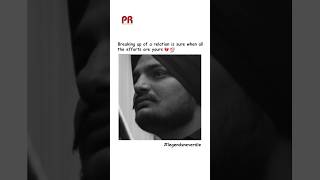 POV Breaking up of a relation is sure when all the efforts are yours 💔 sidhumoosewala [upl. by Aicilram]