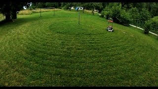 Lawn Mower on Rope  Lawn Mowing Hack [upl. by Eilsehc840]