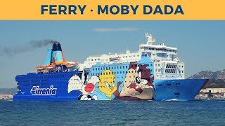 Departure of ferry MOBY DADA Olbia Tirrenia [upl. by Brittnee]