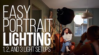 Easy Portrait Lighting Setups with One Two and Three Lights [upl. by Linzer]