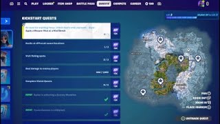 Hurdle at different named locations  Kickstart quests  Fortnite chapter 5 Season 1 [upl. by Enelrac]