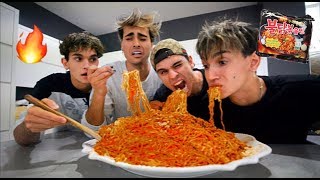 Samyang 3x Spicy Nuclear Fire Noodles Challenge [upl. by Onifled175]