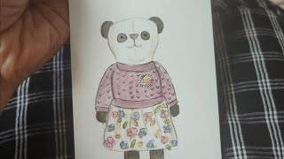 Spring vlogs day 7  A windy day amp more watercolour teddy bear painting Im afraid [upl. by Hampton806]