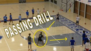 Basketball Passing Drill  4 Spot Passing [upl. by Lydnek6]