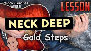 Neck DeepGold StepsGuitar LessonTutorialHow to Play Pop Punk [upl. by Mauchi]