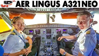 Aer Lingus A321NEO Married Pilots cockpit flight to New York [upl. by Reni362]