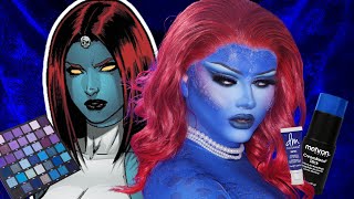 MYSTIQUE Drag Queen Makeup Tutorial Halloween Makeup Tutorial [upl. by Atteuqahc]