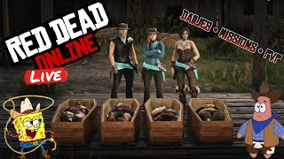 Red Dead Redemption 2 Online Live  Showdowns PVP Missions Dailies [upl. by Hnao]