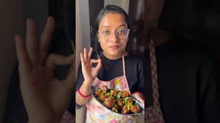 Dry Cabbage Manchurian🤤odiashortsviraltrendingforyouminivlogvegmanchurian [upl. by Aneala]