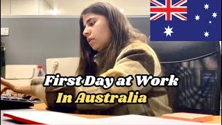 First Day at Work in australia  PartTime Job in Australia  Student Visa in Australia 2024 vlog [upl. by Jeanie]