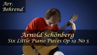 Arnold Schoenberg 6 Kleine Klavierstücke Op 19 No 5 [upl. by Aitsirt]