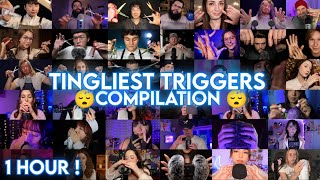 ASMR Tingliest Triggers Compilation  Fast amp Aggressive 1 Hour [upl. by Searcy]