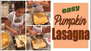 Easy Pumpkin Lasagna [upl. by Nosittam]