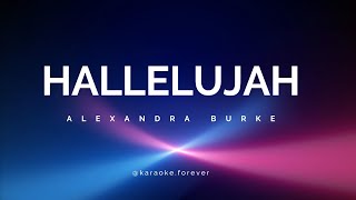 Hallelujah  Alexandra Burke  Karaoke [upl. by Lledrev]