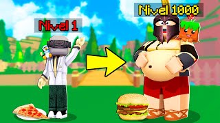 ¡NOS CONVERTIMOS EN LOS MÁS GORDITOS DE TODO ROBLOX 🍕😱  COMIENDO TODO [upl. by Nahtanohj]