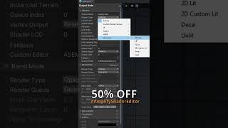 🔥 Black Friday Sale 🔥 AmplifyShaderEditor for Unity3d is 50 OFF [upl. by Orihakat727]