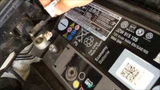 Volkswagen Car Battery Change TSi 2010 [upl. by Acinorehs997]