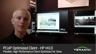 Teradici Live Demo PCoIP Optimized Software Client VMworld 2012 [upl. by Esidnak]