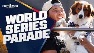 WORLD SERIES PARADE Highlights from the Dodgers parade to celebrate their championship [upl. by Anade]