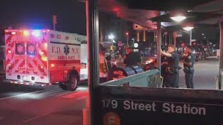 MTA worker slashed inside Queens subway station NYPD [upl. by Adlin]