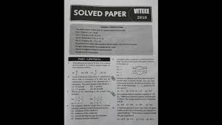 VIT Vellore 2018 question paper with solution [upl. by Kattie]