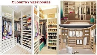 Closets y vestidores  Ideas y consejos para diseño [upl. by Inasah70]