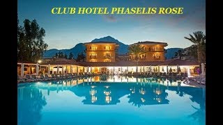 CLUB HOTEL PHASELIS ROSE Турция Кемер Текирова Обзор отеля [upl. by Ehttam]