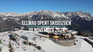 Ellmau opent skiseizoen eerste skiers gesignaleerd 30 november 2024 [upl. by Sherry]