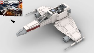 LEGO Star Wars New Republic EWing Starfighter Alternate Build of 75301 Luke Skywalker’s XWing [upl. by Nivra]