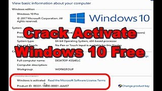 Crack activate windows 10 ทำวินโดว์ 10 ทุกเวอร์ชั่น ให้เป็นของแท้ [upl. by Rellek254]