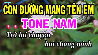 Karaoke Con Đường Mang Em Đi Tone Nam  Dm  Nhạc Sống Beat Mới 2023  Karaoke Bách Hóa [upl. by Matejka]