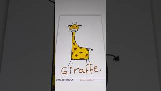 Drawing a Giraffe 🦒 drawing draw giraffe play kidslearning shorts [upl. by Hiett]