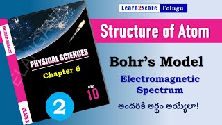 Bohrs Model  Electromagnetic Spectrum  TS Class 10 Physics Chapter 6 in Telugu TSSSC PS [upl. by Sucul326]