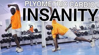 INSANITY PLYOMETRIC CARDIO WORKOUT 💧 ⚡️🔥 [upl. by Anelrahs372]