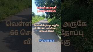 66 Land Sale near Vellichandai Nagercoil Keethu Real Estate [upl. by Adorne5]