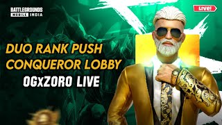 Aggressive Gameplay  Bgmi Zoro Is Live conqueror Lobby 😤 bgmi pubgmobile [upl. by Freytag310]