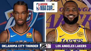 Oklahoma City Thunder Vs Los Angeles Lakers NBA Live Scoreboard 2024 [upl. by Arehs]