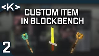 CUSTOM ITEM MODEL IN BLOCKBENCH  BLOCKBENCH 2  Modding By Kaupenjoe [upl. by Bernadene564]