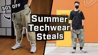 My Best Summer Techwear Steals And How I Got Them [upl. by Naiva]