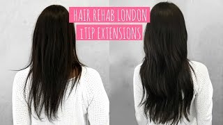 NEW HAIR HAIR REHAB LONDON ITIP EXTENSIONS FULL REVIEW  Beautys Big Sister [upl. by Riaj312]