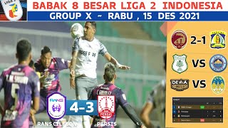 RANS CILEGON VS PERSIS 43 LIVE 2021  sriwijaya vs persiba  hasil 8 besar liga 2 hari ini [upl. by Vanya794]