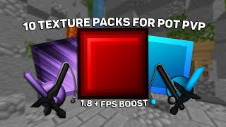 10 Pot Pvp Packs For Minecraft 18  Fps Boost [upl. by Cattier770]