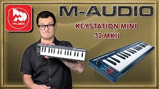 MAUDIO KEYSTATION MINI 32 MKII  мини миди клавиатура [upl. by Carmen159]