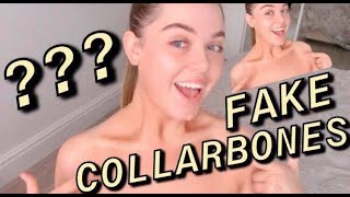 HOW TO FAKE COLLARBONES  CONTOUR COLLARBONES [upl. by Ardell206]